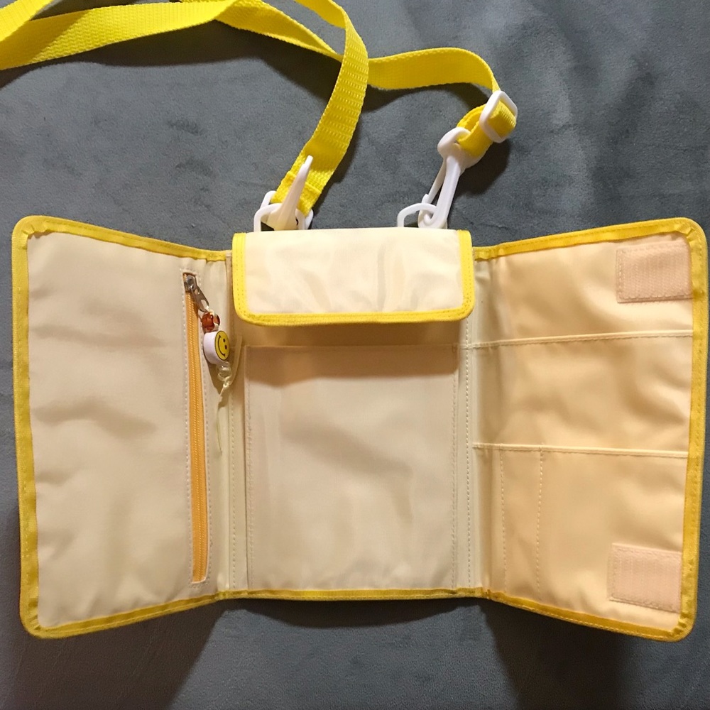 EDC by Esprit yellow nylon mini cross-body/travel bag